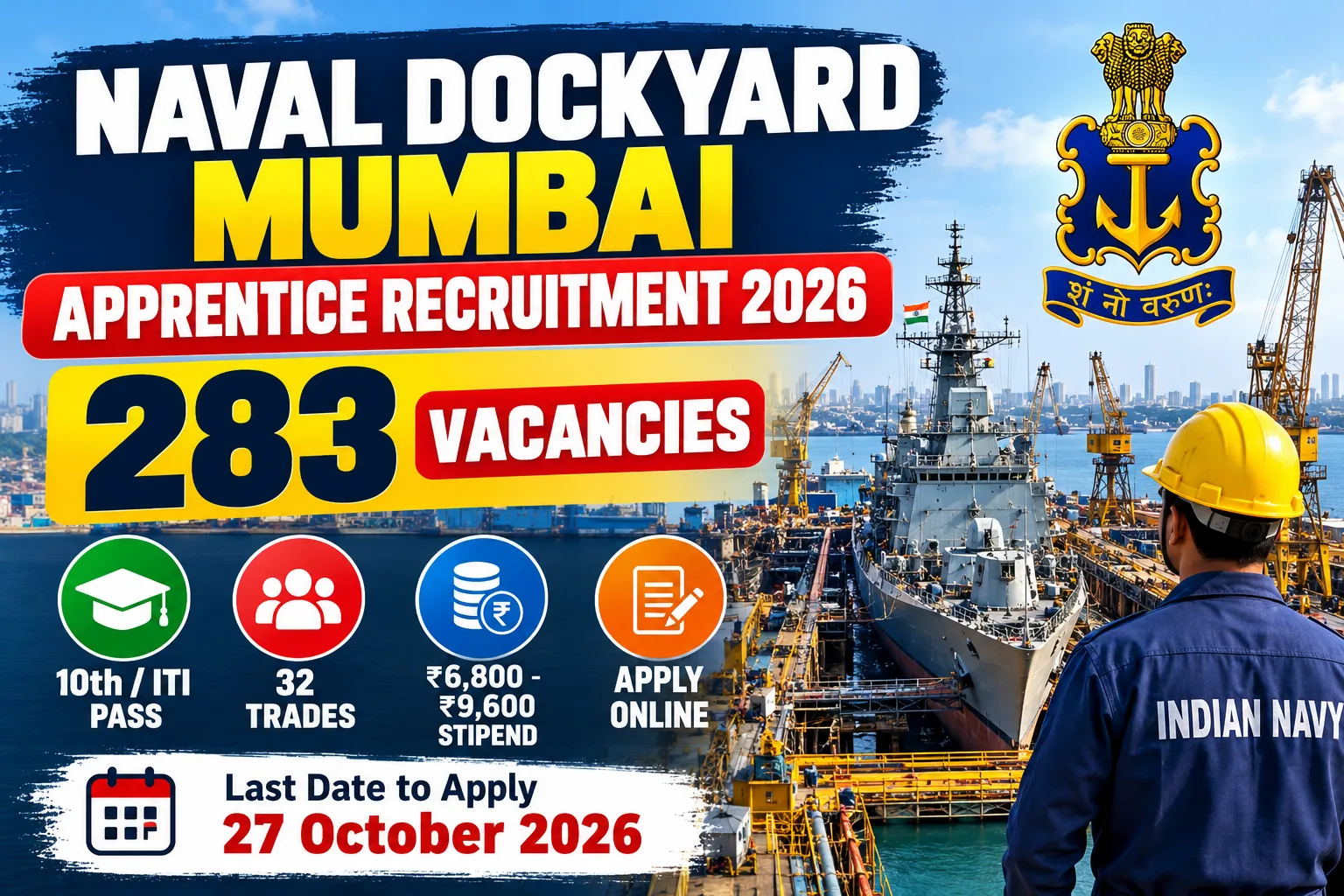 Naval Dockyard Mumbai Apprentice Recruitment 2026