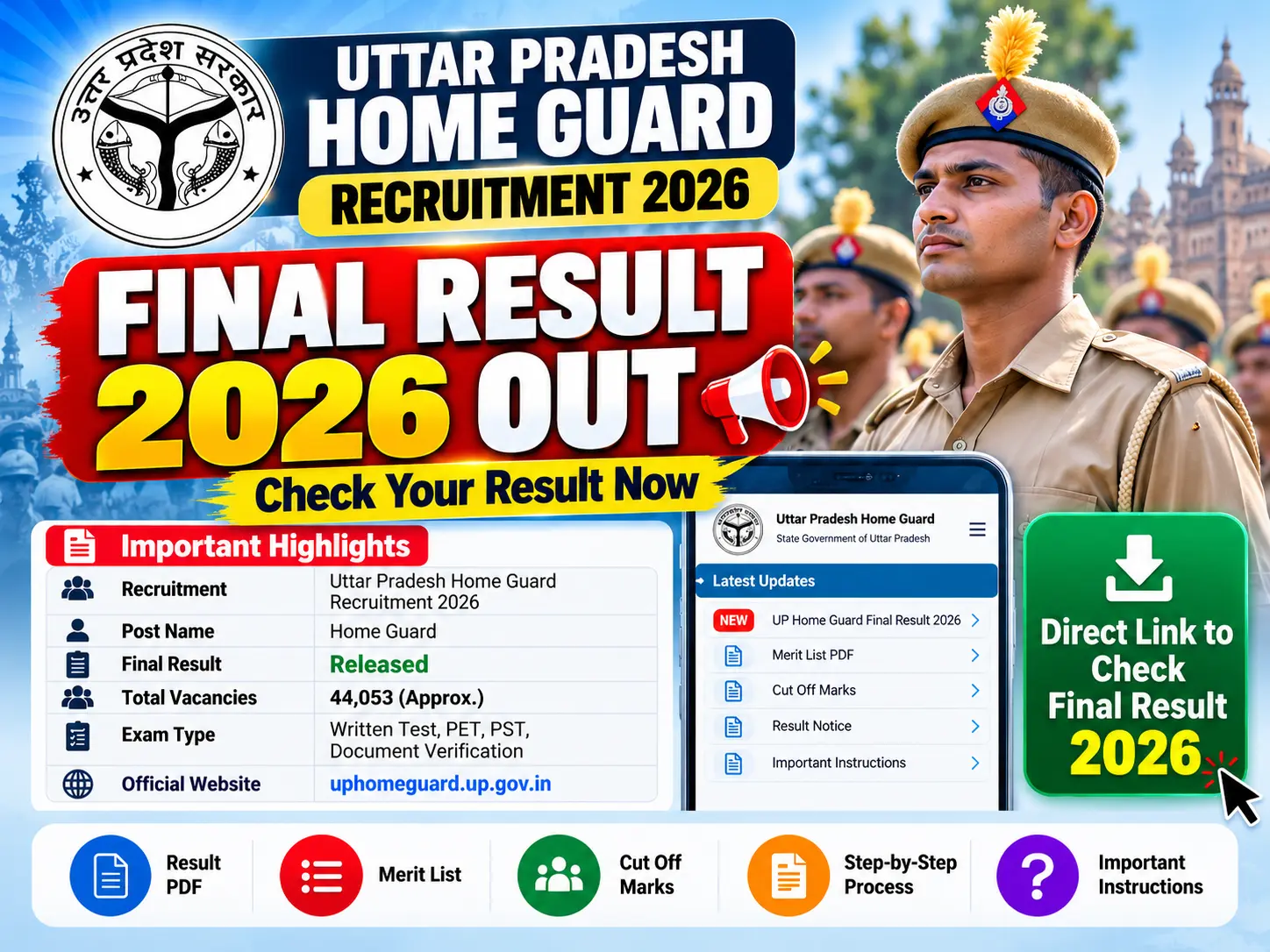 UP Home Guard Final Result 2026