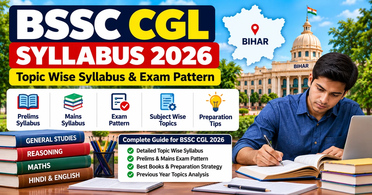 BSSC CGL Syllabus 2026