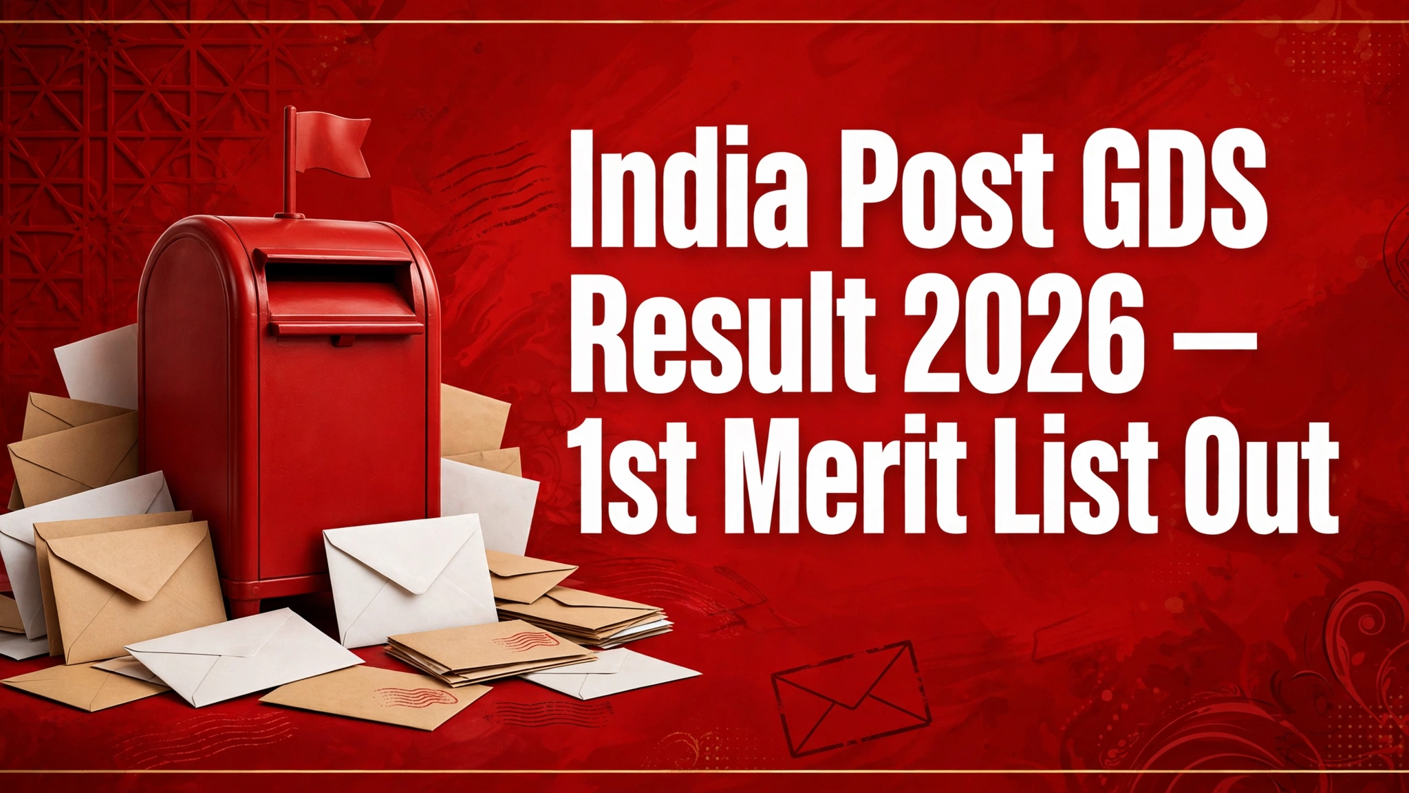 India Post GDS Result 2026 1st Merit List Out – check circle-wise merit list PDF