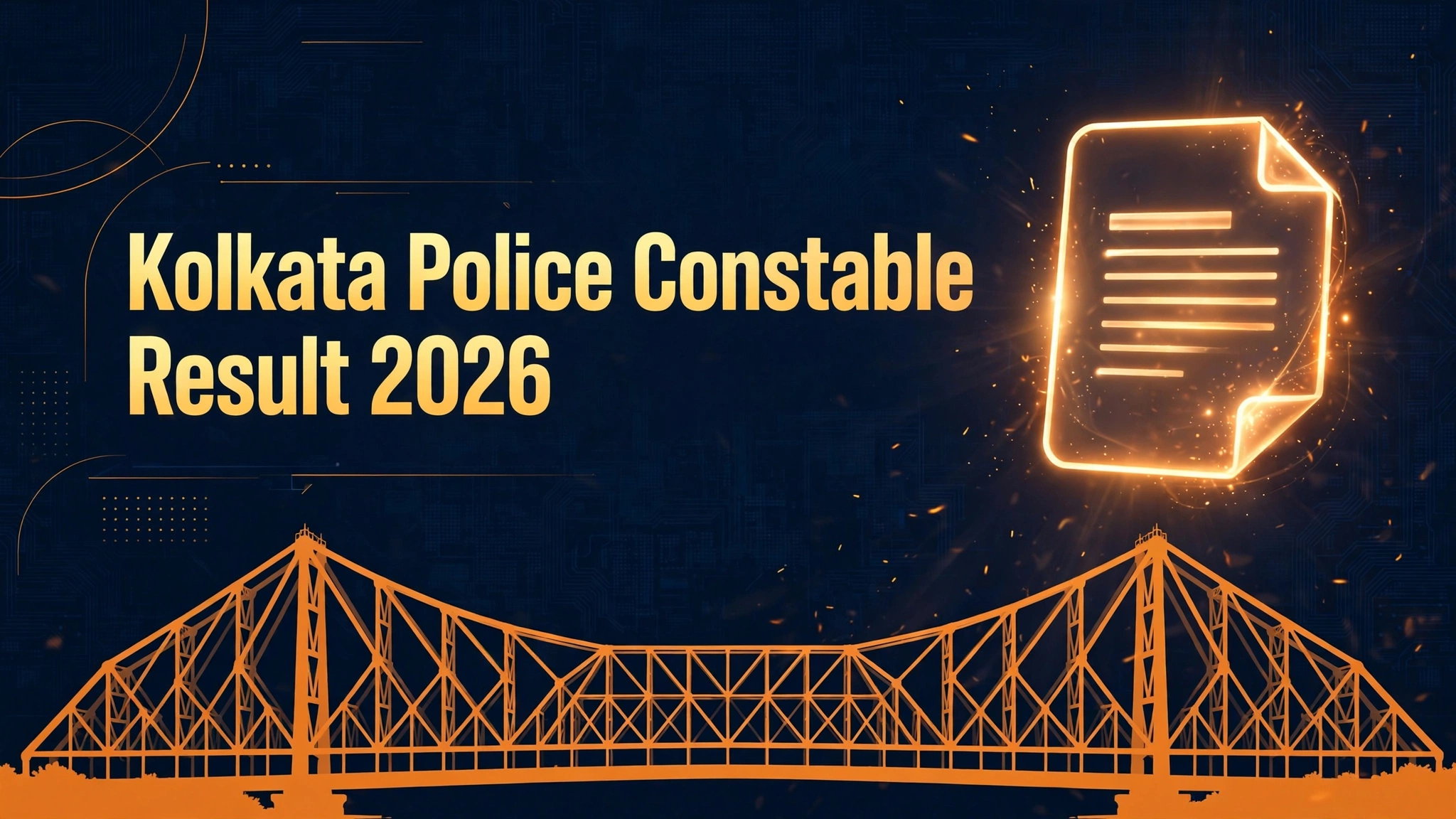 Kolkata Police Constable Result 2026 banner