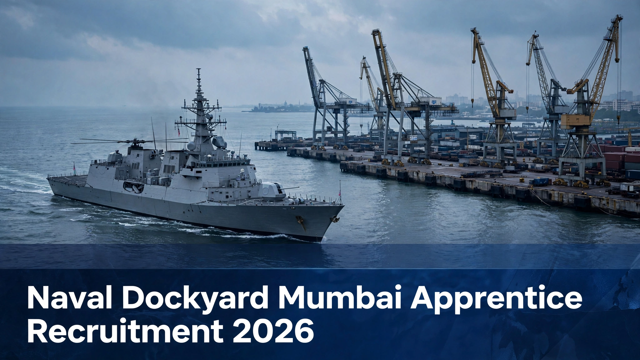 Naval Dockyard Mumbai Apprentice Recruitment 2026 banner