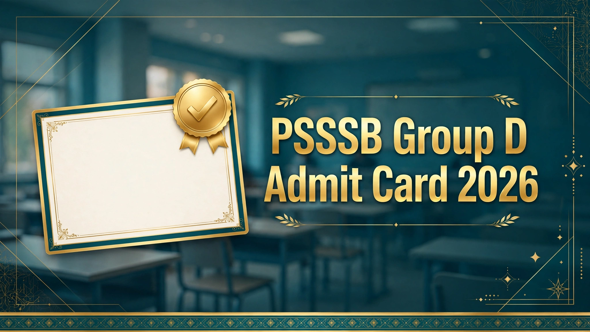 PSSSB Group D Admit Card 2026