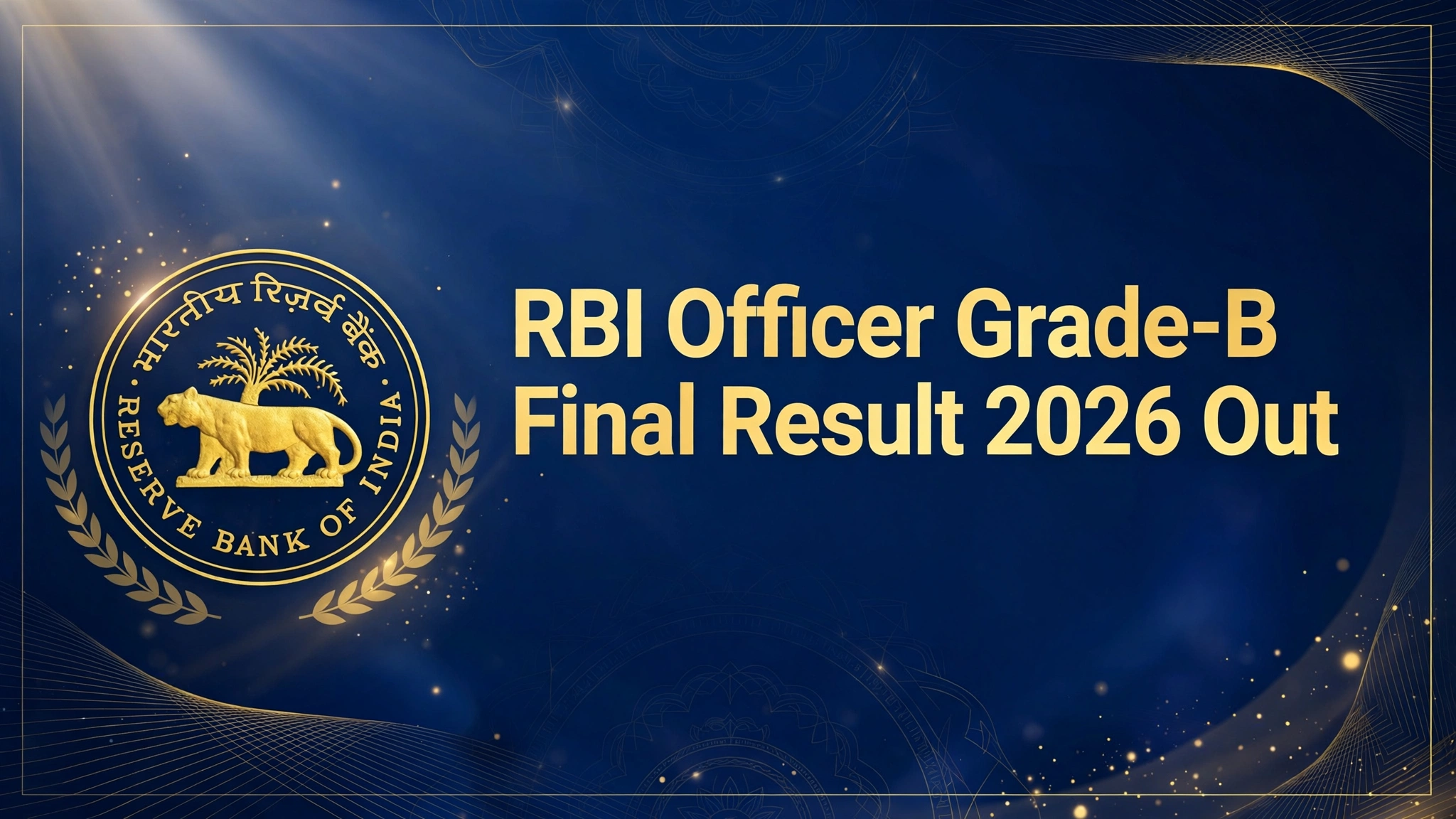 RBI Officer Grade-B Final Result 2026 banner - download final merit list PDF