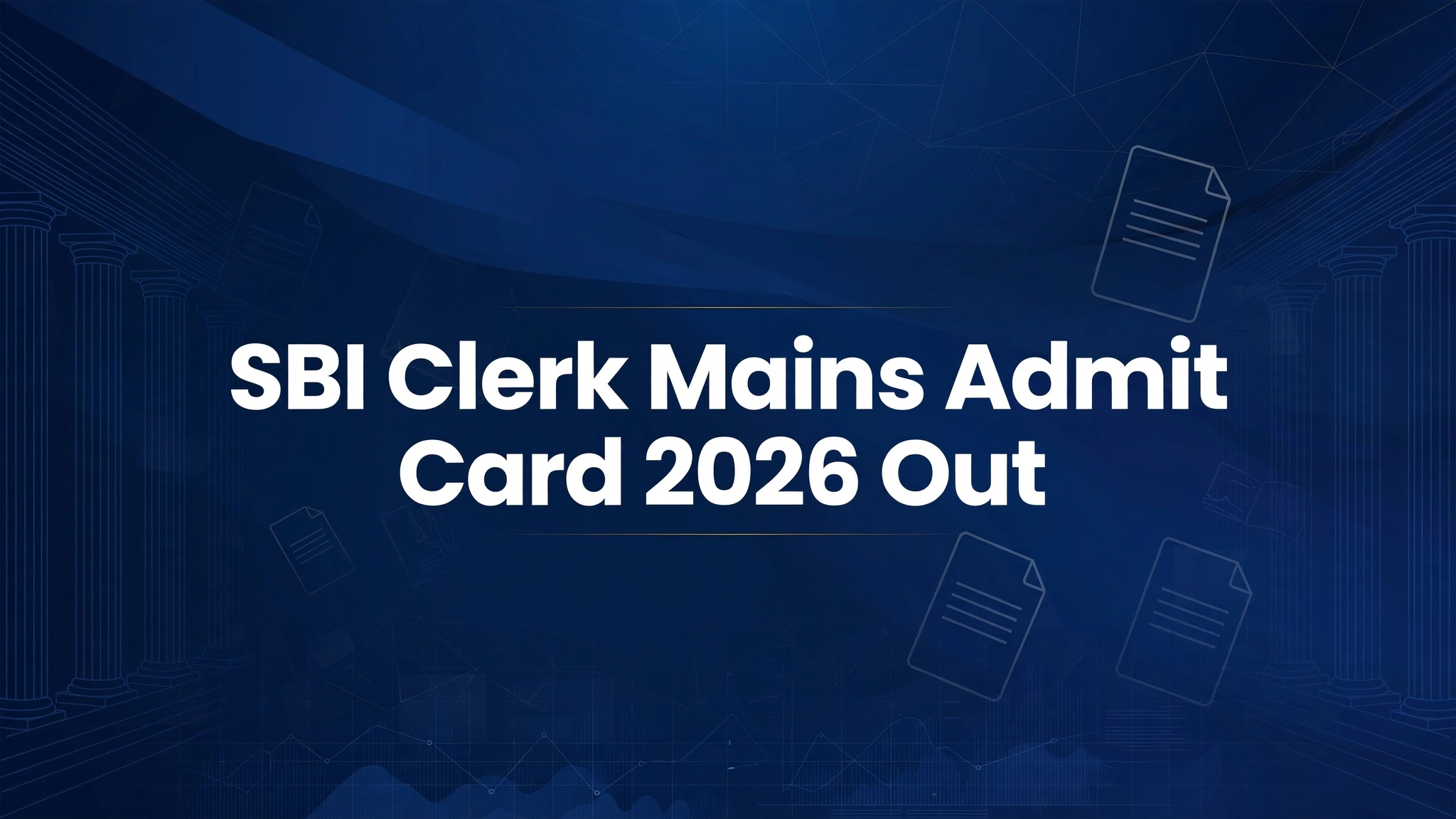 SBI Clerk Backlog Mains Admit Card 2026 Out banner