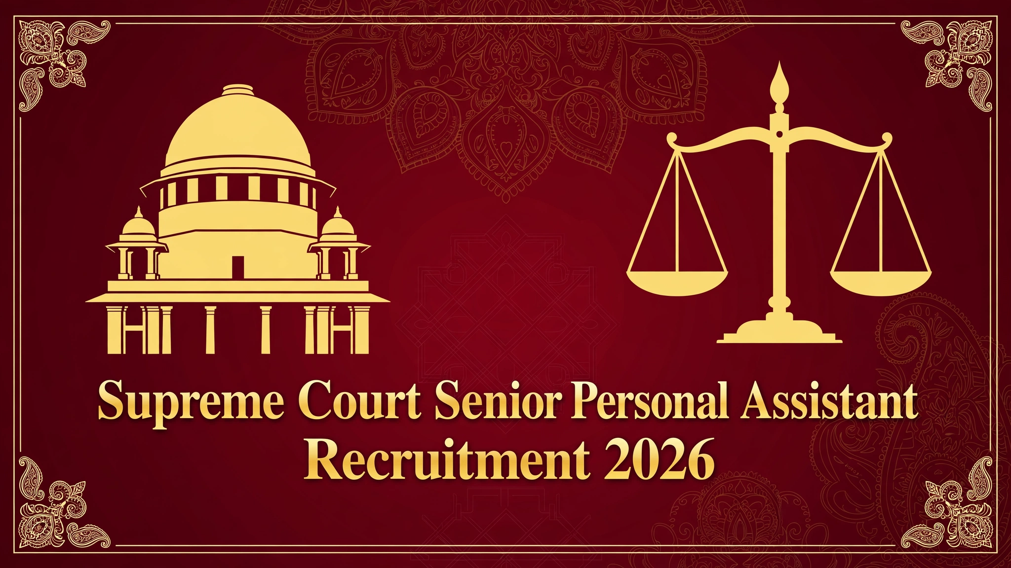 SCI Senior Personal Assistant Recruitment 2026 banner