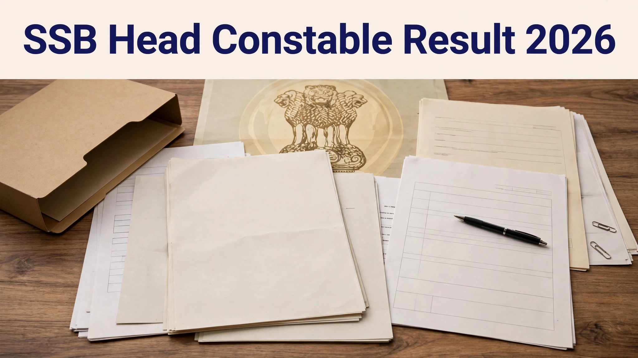 SSB Head Constable Ministerial Result 2026 - CBT marks and scorecard