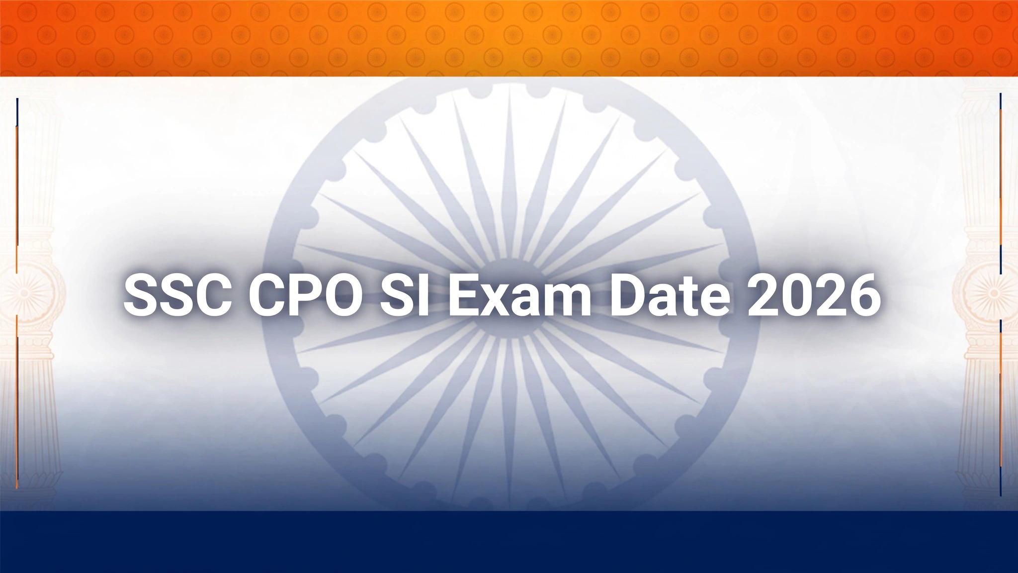 SSC CPO SI Exam Date 2026 - Paper-I scheduled from 20 to 28 November 2026 banner