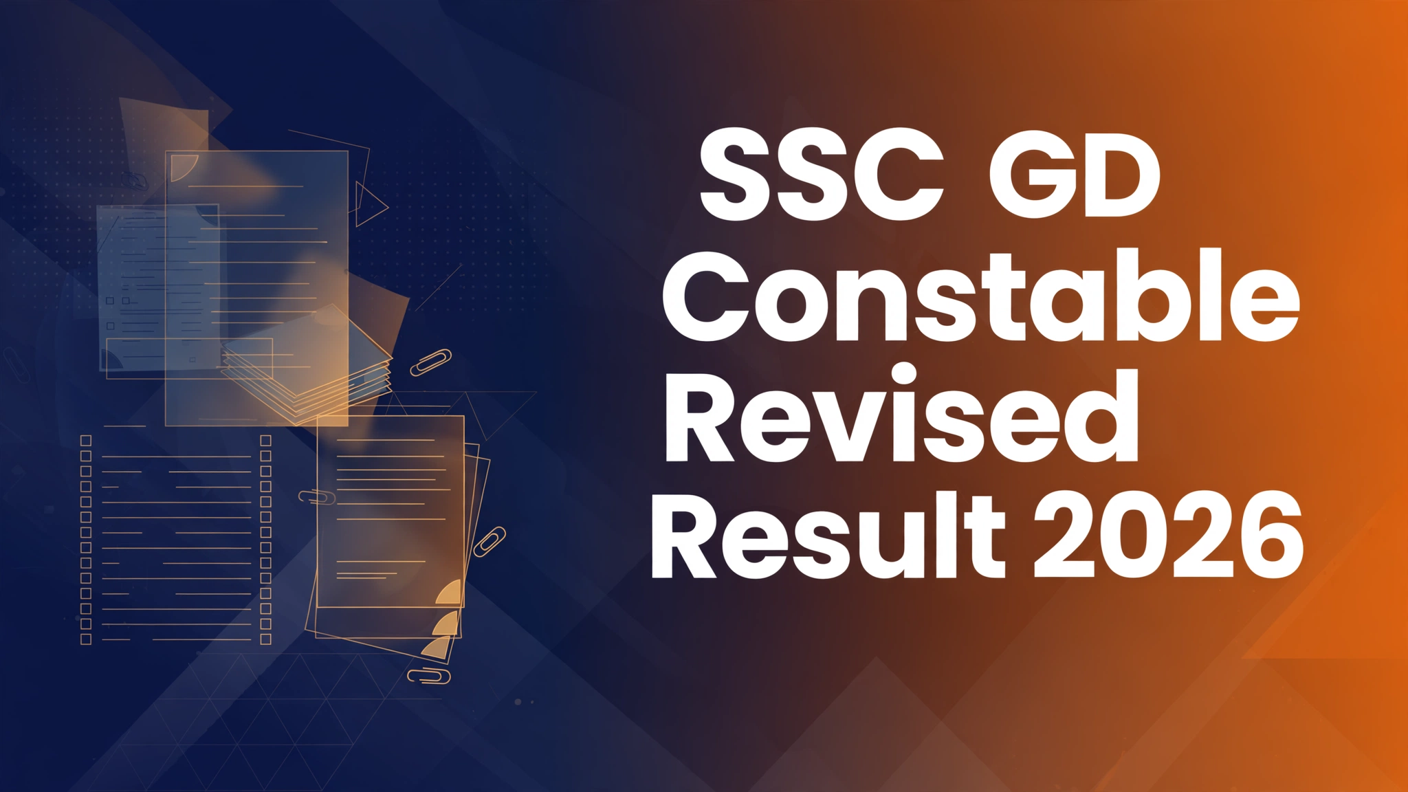 SSC GD Constable Revised Result 2026 merit list.