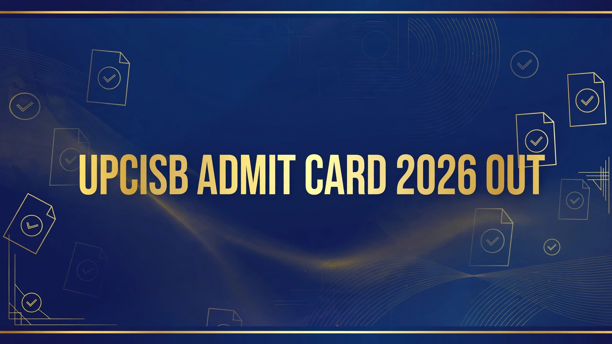 UPCISB Admit Card 2026 - UP Cooperative Bank hall ticket banner