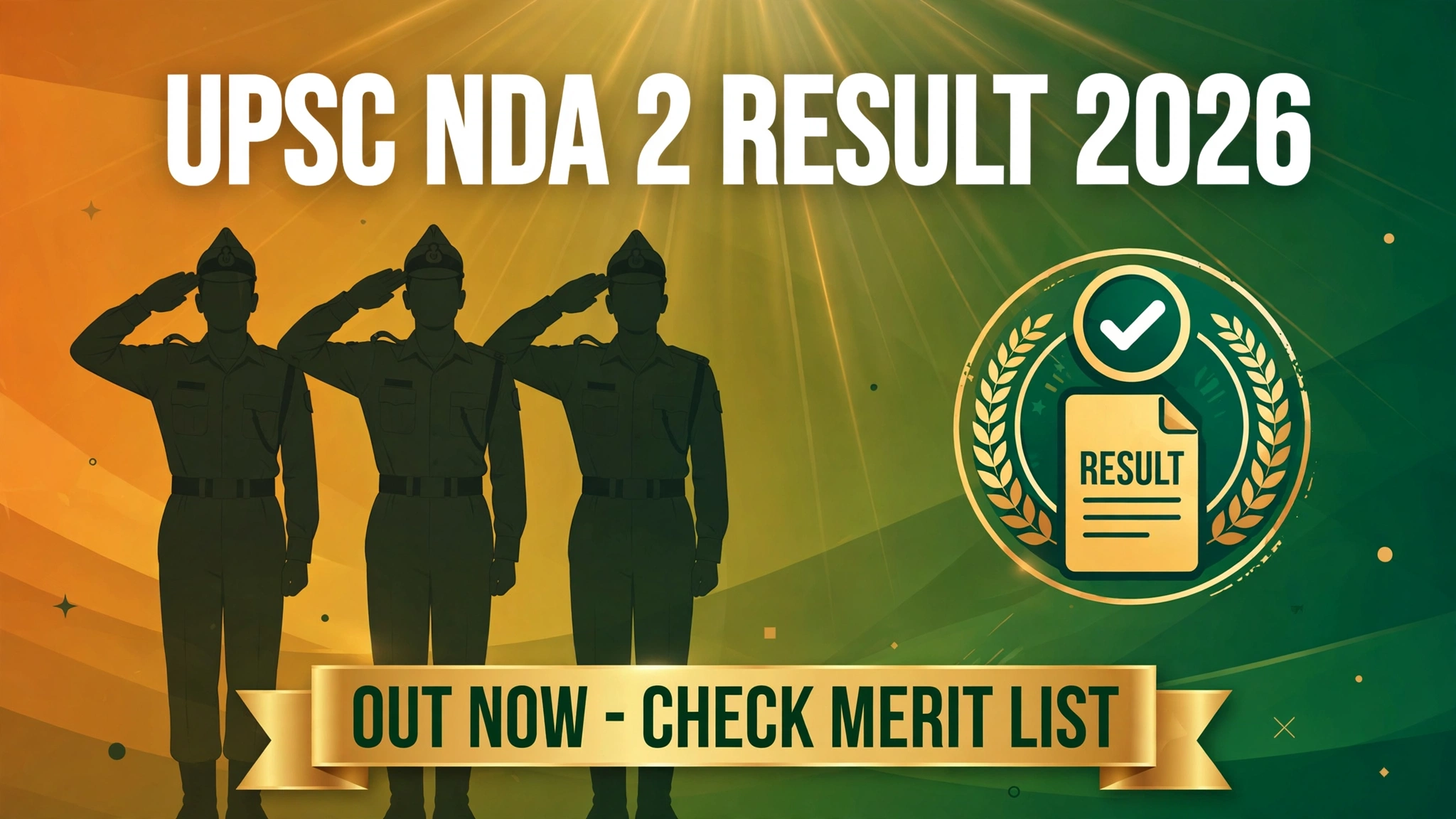 UPSC NDA 2 Result 2026