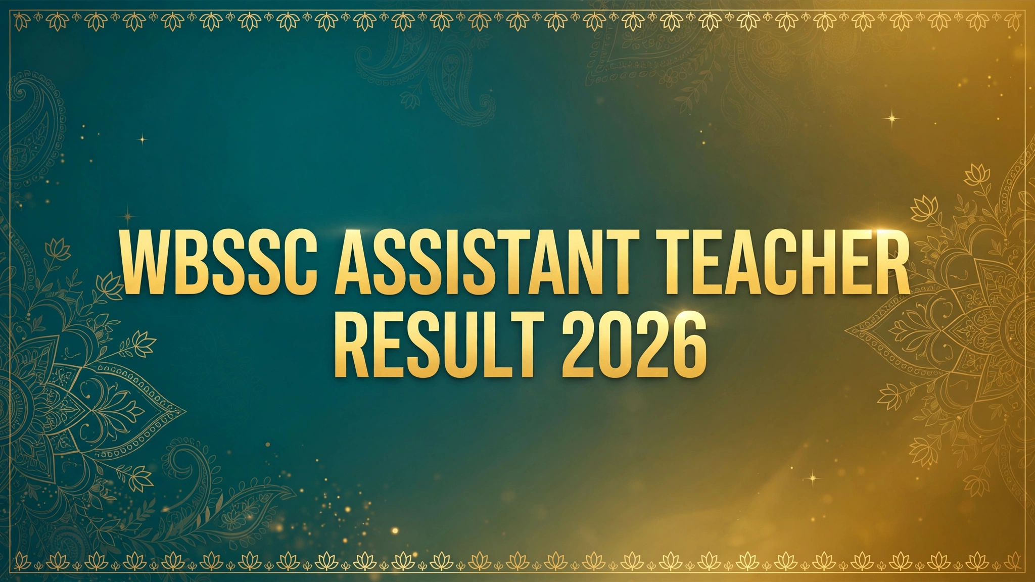 WBSSC Assistant Teacher Result 2026 revised interview list